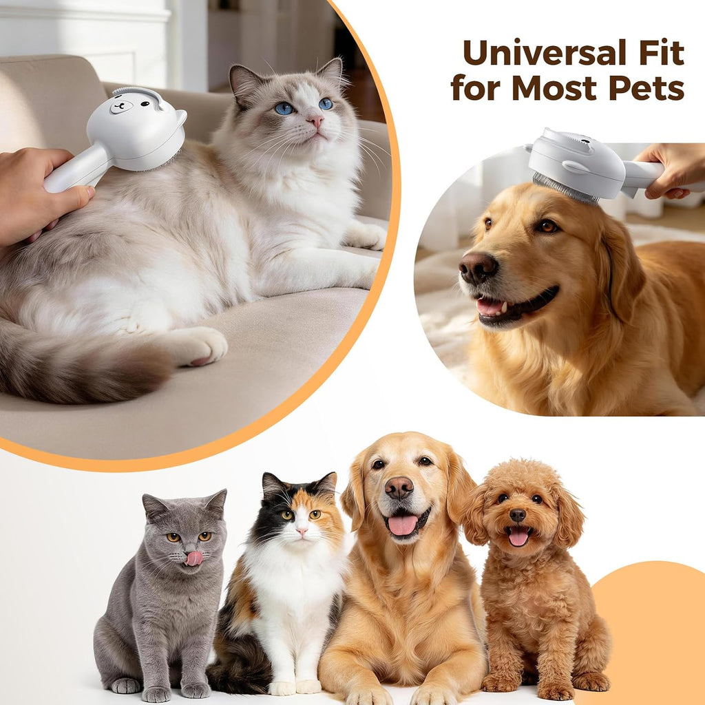 Steam Self-Cleaning Pet Brush