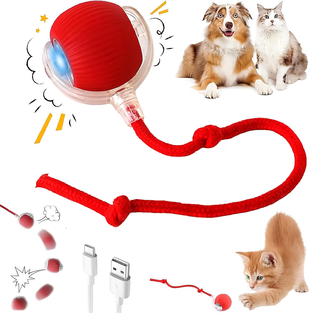 Pet Auto Motion Toy Ball With Led Light