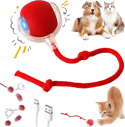 Pet Auto Motion Toy Ball With Led Light