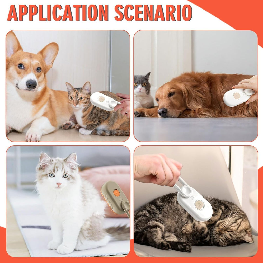 Cat Steam Brush For Shedding