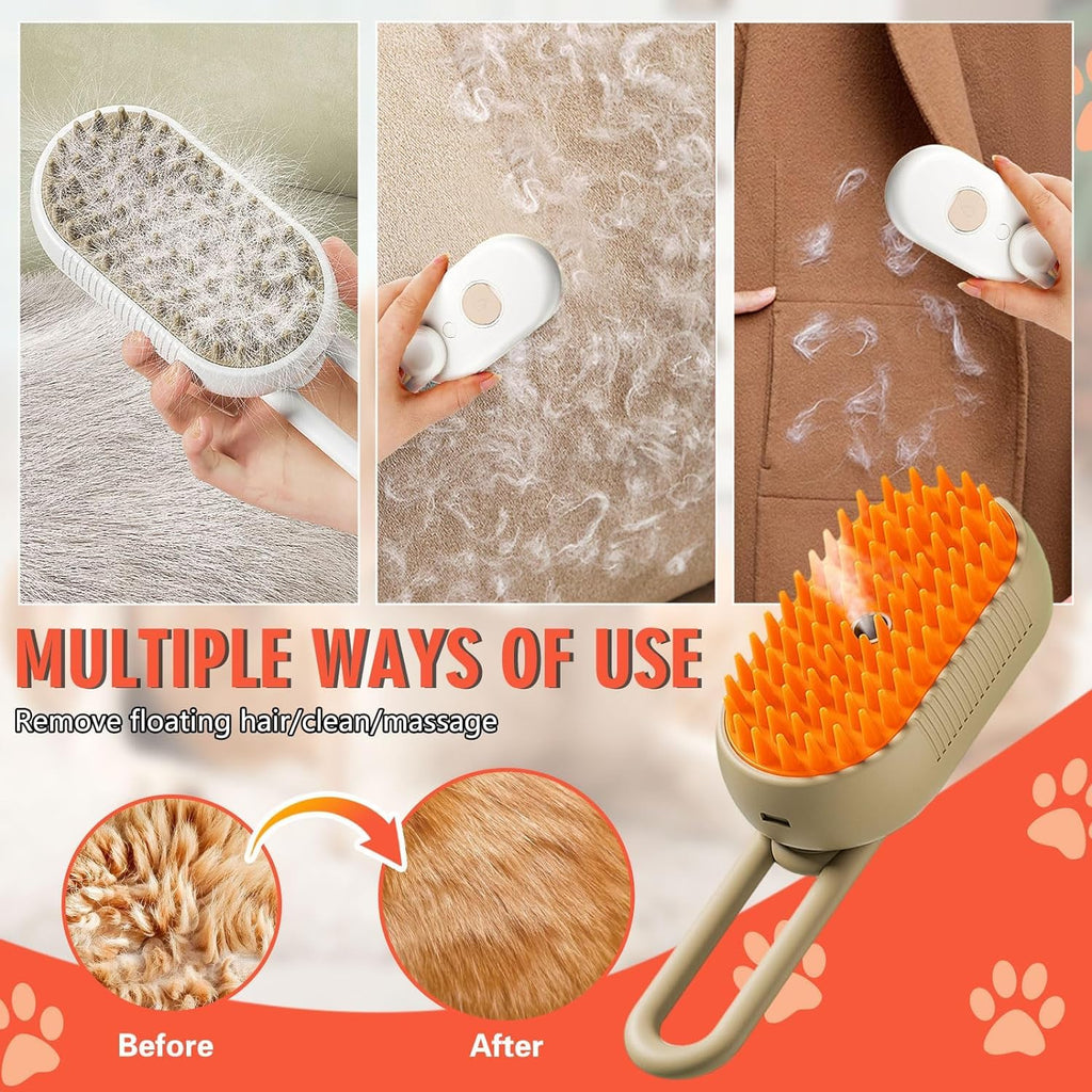 Cat Steam Brush For Shedding